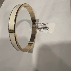 Banana Republic Gold and White Bangle